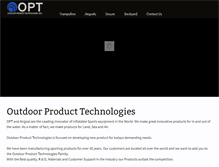 Tablet Screenshot of outdoorproducttechnologies.com